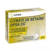 Citrate De Betaïne Upsa 2 G Comprimés Effervescents Sans Sucre Citron 2t/10 à Saint-Pierre-des-Corps