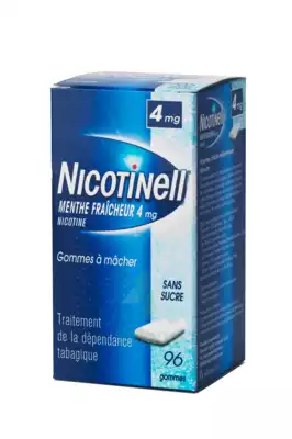 Nicotinell Menthe Fraicheur 4 Mg Sans Sucre, Gomme à Mâcher Médicamenteuse 8plq/12 à Saint-Pierre-des-Corps