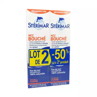 Stérimar Nez Bouché Solution Nasale Adulte 2fl Pulv/100ml à Saint-Pierre-des-Corps